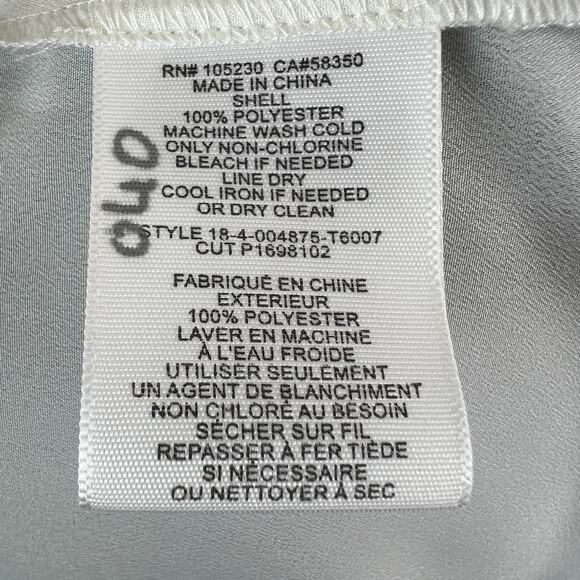 JOIE Yareli White Blouse Pleated Split Neck Raglan Sleeve Pullover Size Small S - Picture 9 of 10